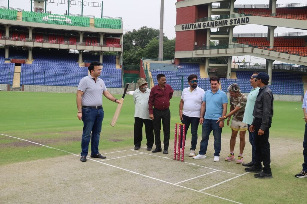 T20CCL match toss and pitch inspection