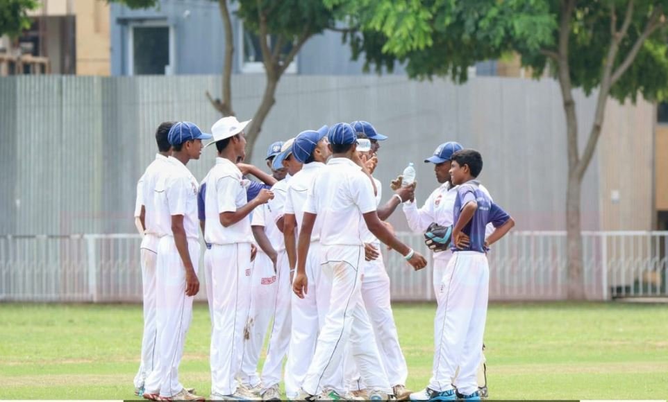 T20CCL Century Cricket League team discussion during match